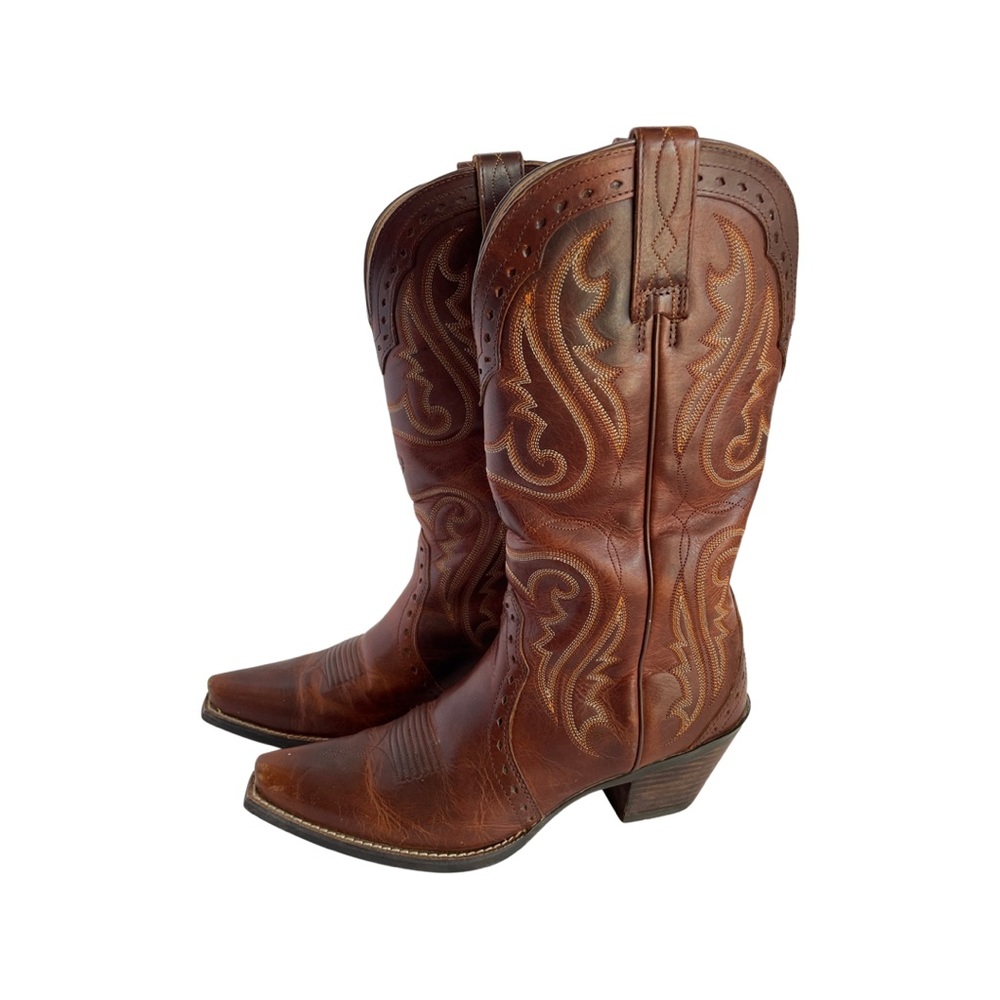 ARIAT WOMEN'S HERITAGE VINTAGE WESTERN BOOTS - size 8B - Brown/caramel